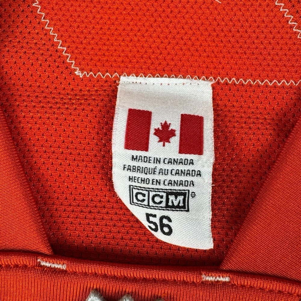 Vintage CCM NHL Atlanta Thrashers Blank Orange Jersey Sz 56 Fight Strap Canada - Picture 3 of 7